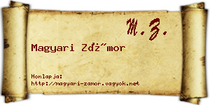 Magyari Zámor névjegykártya